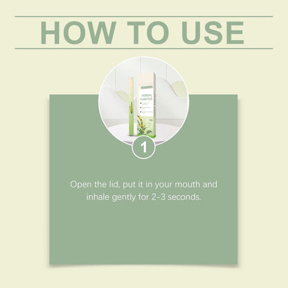 Lung Cleanse Inhaler Herbal Purifier With Mullein Thyme Mint For Lung Health