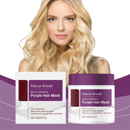 New 100G Karseell Purple Hair Mask 100g Maca Essence Deep Nourish Brighten'Hair~