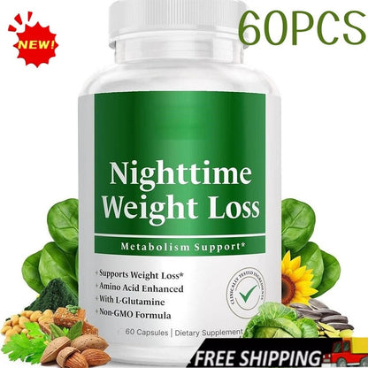 Nighttime Fat Burner Supplements - Appetite Suppressants for Weight Loss 60