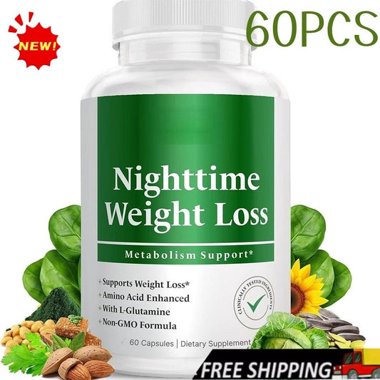 Nighttime Fat Burner Supplements - Appetite Suppressants for Weight Loss 60