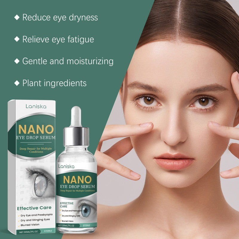 3X Nano Eye Drops Serum,Natural Nano Lubricant Eye Drops for Dry Eye Presbyopia.