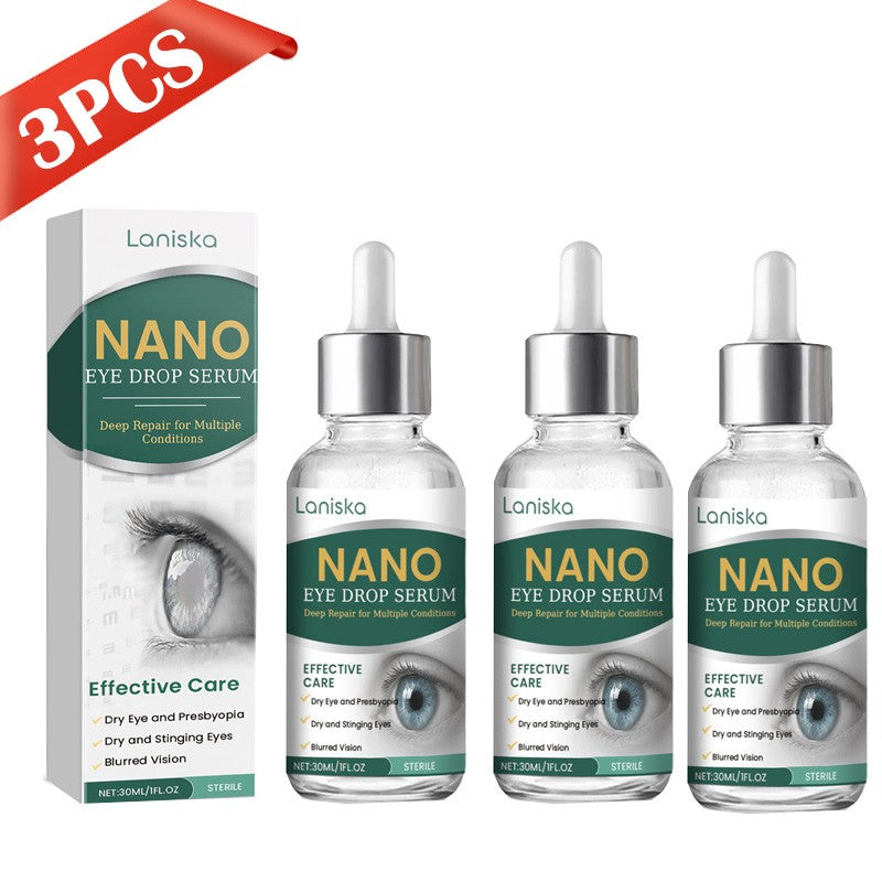 3X Nano Eye Drops Serum,Natural Nano Lubricant Eye Drops for Dry Eye Presbyopia.