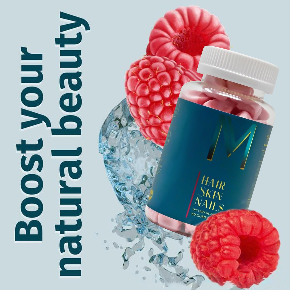 WEEM Hair Skin and Nails Gummies - Supports Healthy Hair - Vegan biotin Vitamins