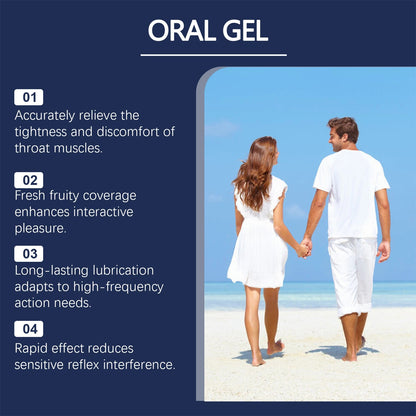 1-3pack Pure Romance- GREAT HEAD- Oral Gel- Blueberry Lemonade- Relax Gag Reflex