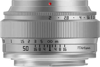 TTArtisan 50mm f2 Full Frame Manual Focus Camera Lens for M43 mount