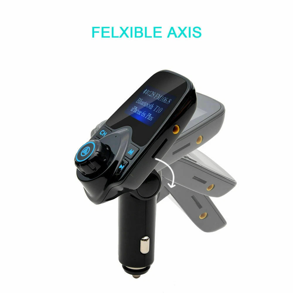 Car Cigar Plug Bluetooth FM Transmitter Radio MP3 Player Adapter Kit USB Charger