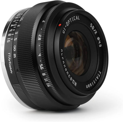 TTArtisan 50mm f2 Full Frame Manual Focus Camera Lens for M43 mount