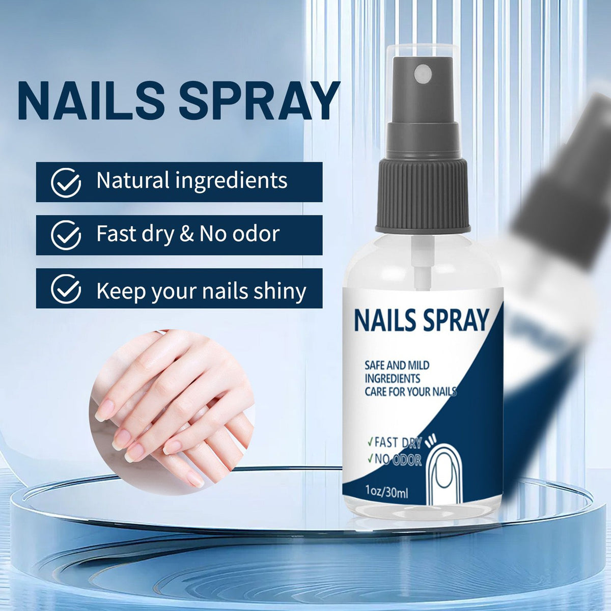 3Pack Blinzador Nails Spray Fingernails Nutrition Toenail Care Supplies