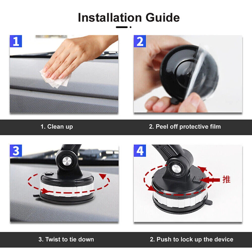 Universal Car Truck Mount Phone Holder Stand Dashboard/Windshield For Cell Phone