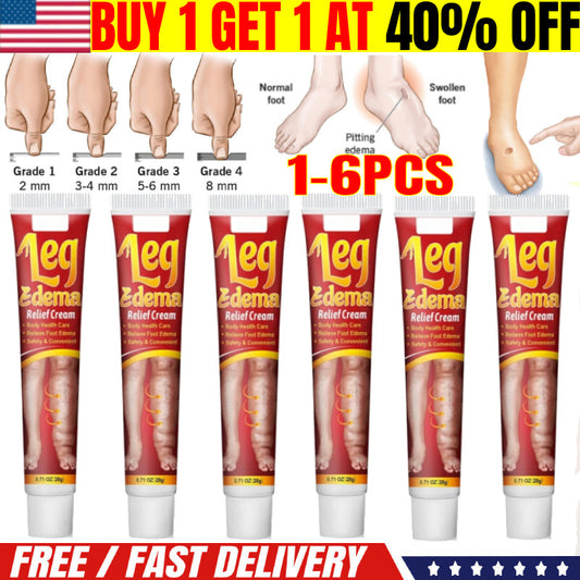 1-6PCS Anti Edema Cream, Remove Arm Leg Swelling Pain Relief Ointment 20g US New