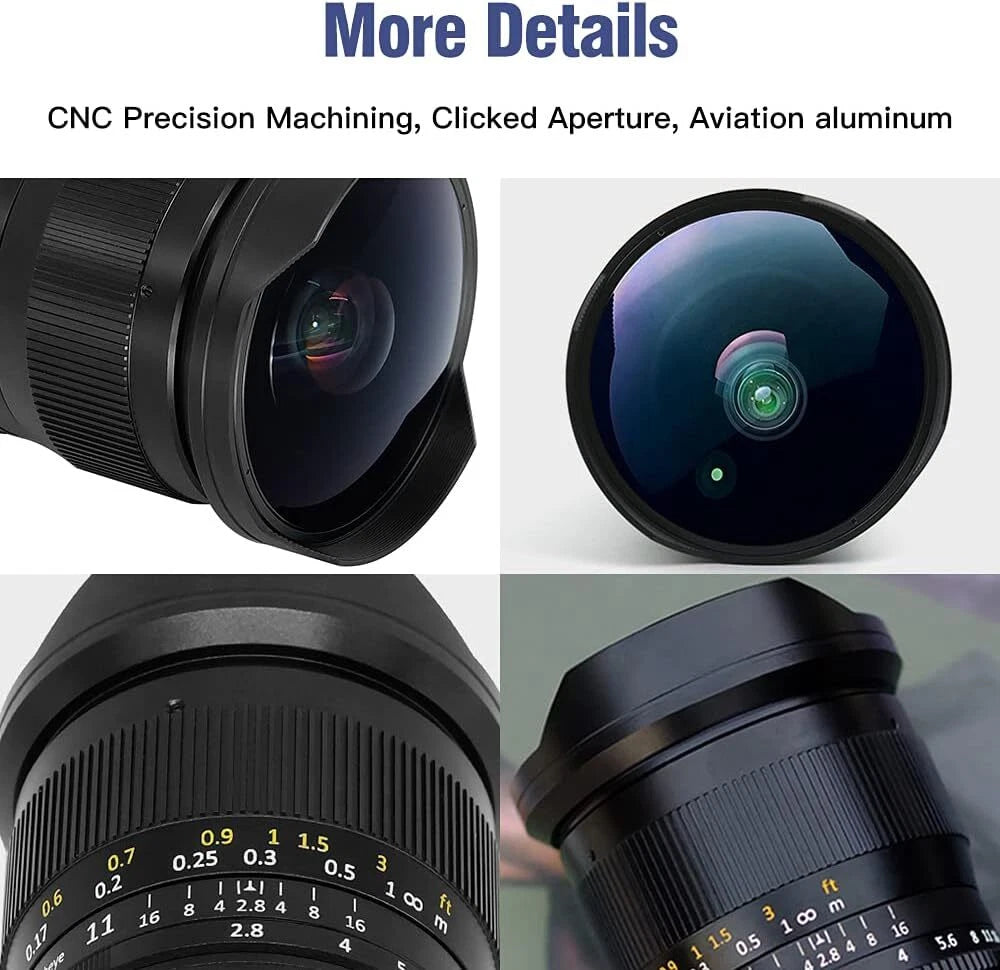 TTArtisan 11mm F2.8 Ultra Wide Fisheye Full Frame Manual Lens for GFX Mount