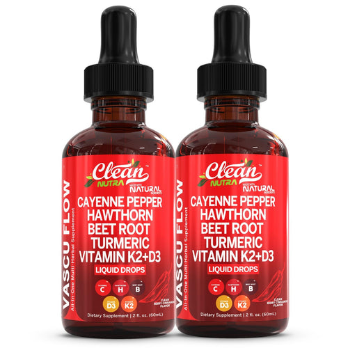 (2 Packs) 60ml Cayenne Pepper Supplement Liquid Drops + Hawthorn Berry