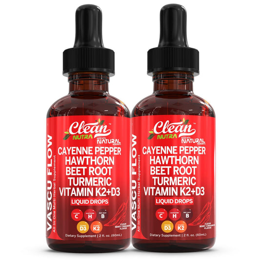 (2 Packs) 60ml Cayenne Pepper Supplement Liquid Drops + Hawthorn Berry