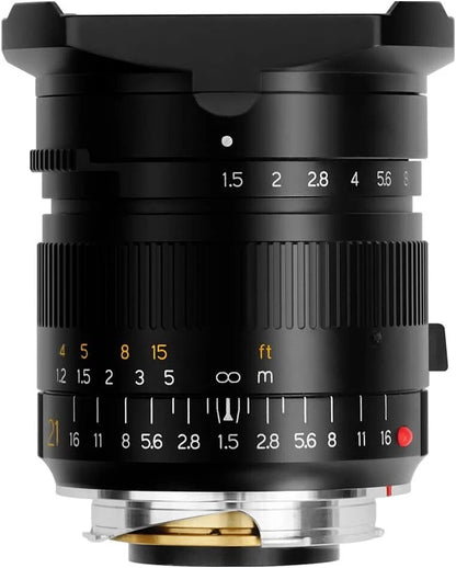 TTArtisan 21mm F1.5 Full Fame ASPH Wide Angle Lens for Leica M-Mount Cameras