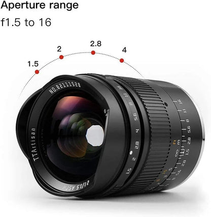 TTArtisan 21mm F1.5 Full Fame ASPH Wide Angle Lens for Leica M-Mount Cameras