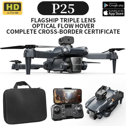 Mini Drone 8K HD Dual Camera GPS Aerial Photography Foldable Re with 3 Battery