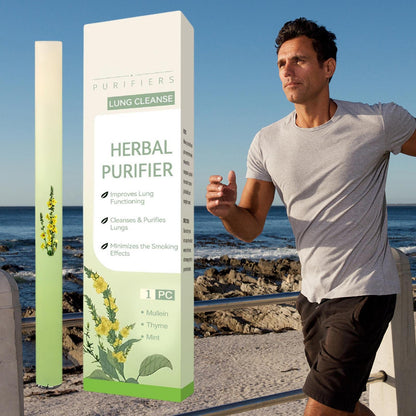 Lung Cleanse Inhaler Herbal Purifier With Mullein Thyme Mint For Lung Health