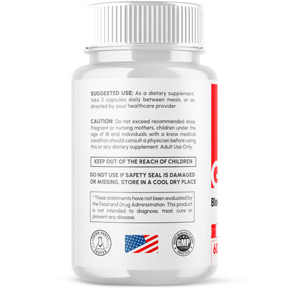 (3 Pack) Gluco Bio Blood Sugar Balance Pills, GlucoBio Heart Health Support