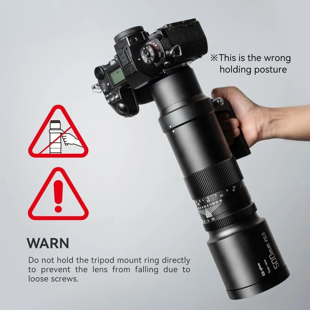 TTArtisan 500mm F/6.3 Supertelephoto Lens Manual Focus Full Frame Lenses