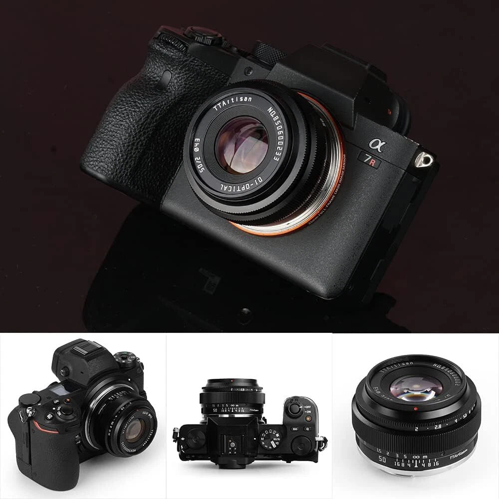 TTArtisan 50mm f2 Full Frame Manual Focus Camera Lens for M43 mount