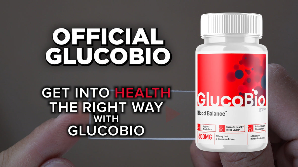 (3 Pack) Gluco Bio Blood Sugar Balance Pills, GlucoBio Heart Health Support