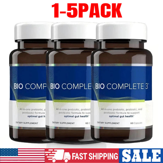 1-5X 60Caps Bio Complete 3 Capsules Prebiotic Probiotic Postbiotic Supplement US