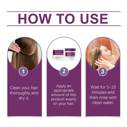 New 100G Karseell Purple Hair Mask 100g Maca Essence Deep Nourish Brighten'Hair~