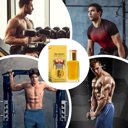 Bee Venom Gynecomastia Oil,Chest Muscles for Strengthen The Chest Muscles