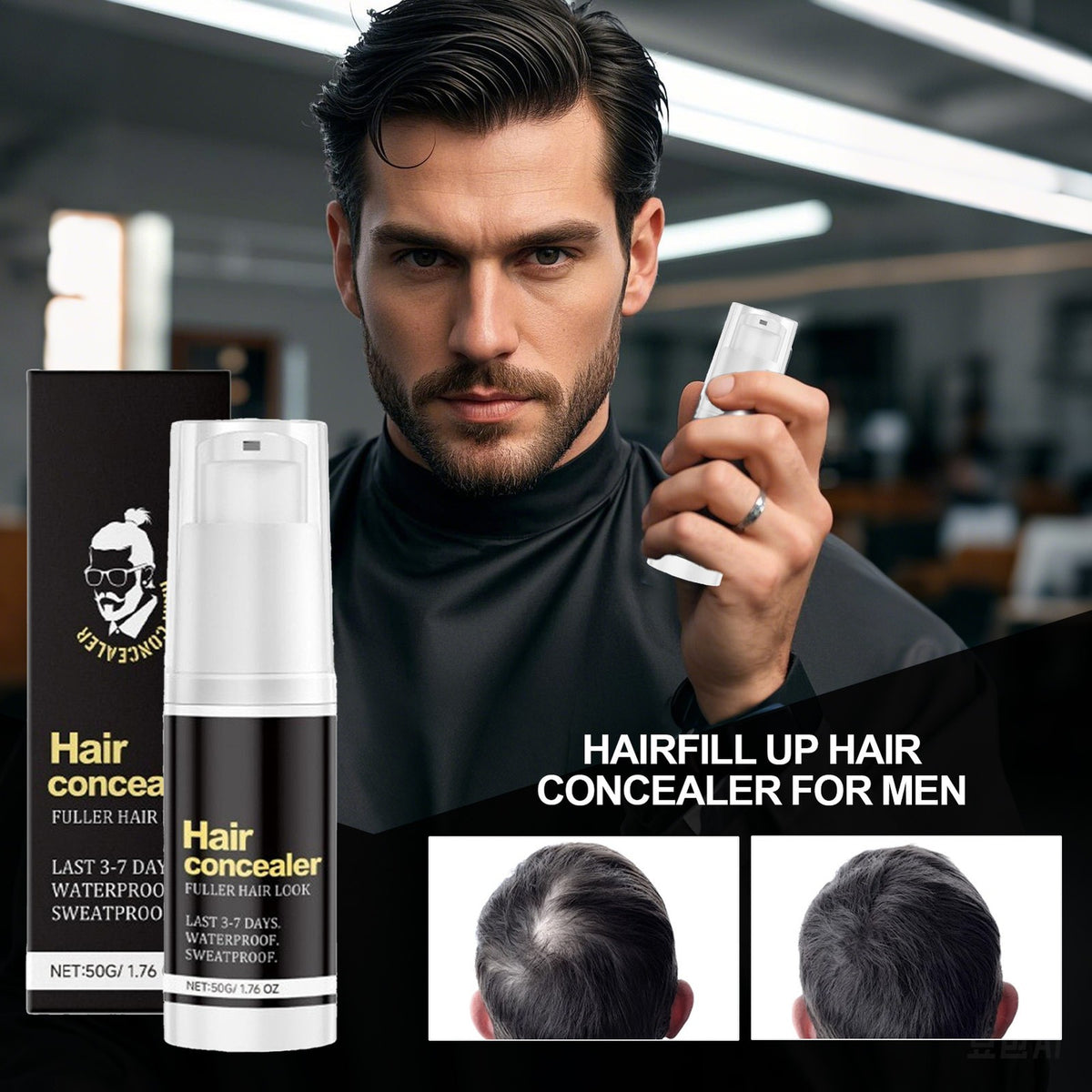 Hairfillup Hair Concealer,Hairfillup Hair Concealer Waterproof,Enhance Hairline