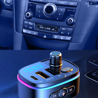 Car Cigar Plug Bluetooth FM Transmitter MP3 Player Radio Adapter Kit USB Charger