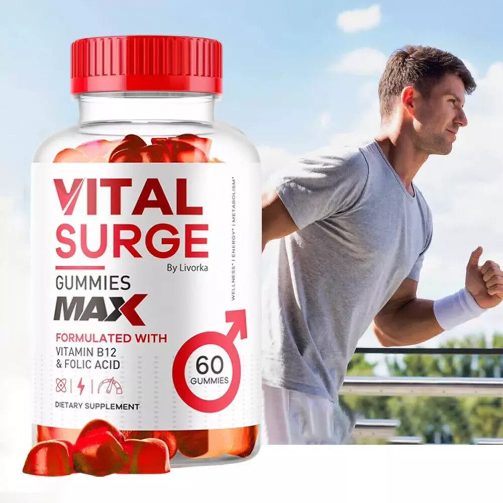 1-5pack Vital Surge Male Gummies, Vital Surge Testo Support Gummys Performance