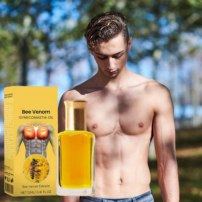 Bee Venom Gynecomastia Oil,Chest Muscles for Strengthen The Chest Muscles