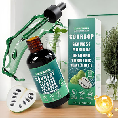 Vyxion Soursop Bitters Liquid Drops - Immunity, Liver, Gut & Antioxidant 60ml
