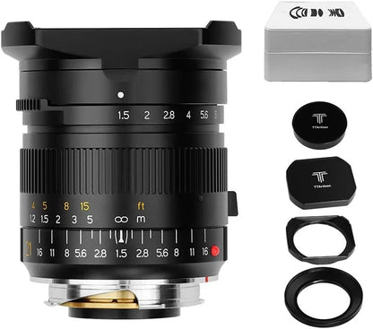 TTArtisan 21mm F1.5 Full Fame ASPH Wide Angle Lens for Leica M-Mount Cameras
