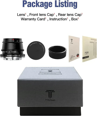 TTArtisan 35mm F1.4 APS-C Manual Focus Lens for Olympus Macro 4/3 Mount Cameras