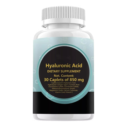 1-5PACK New Hyaluronic-Acid 30 Caplets 850 mg Replenish energy