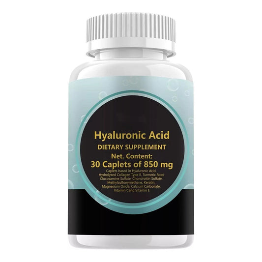1-5PACK New Hyaluronic-Acid 30 Caplets 850 mg Replenish energy