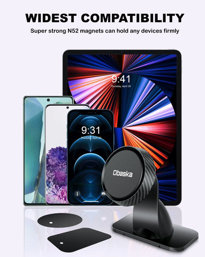 Magnetic Phone Holder for Car, Dashboard Car Phone Holder Mount