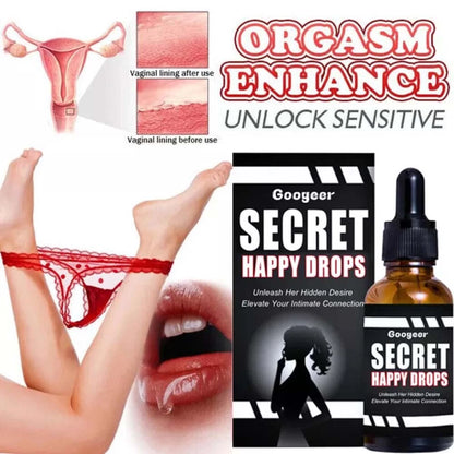 Secret Happy Drops,Pleasure Peak-Oral Drops,Enhancing Sensitivity For Women 🔥