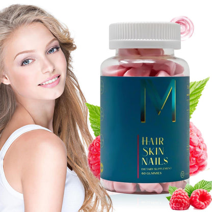 WEEM Hair Skin and Nails Gummies - Supports Healthy Hair - Vegan biotin Vitamins