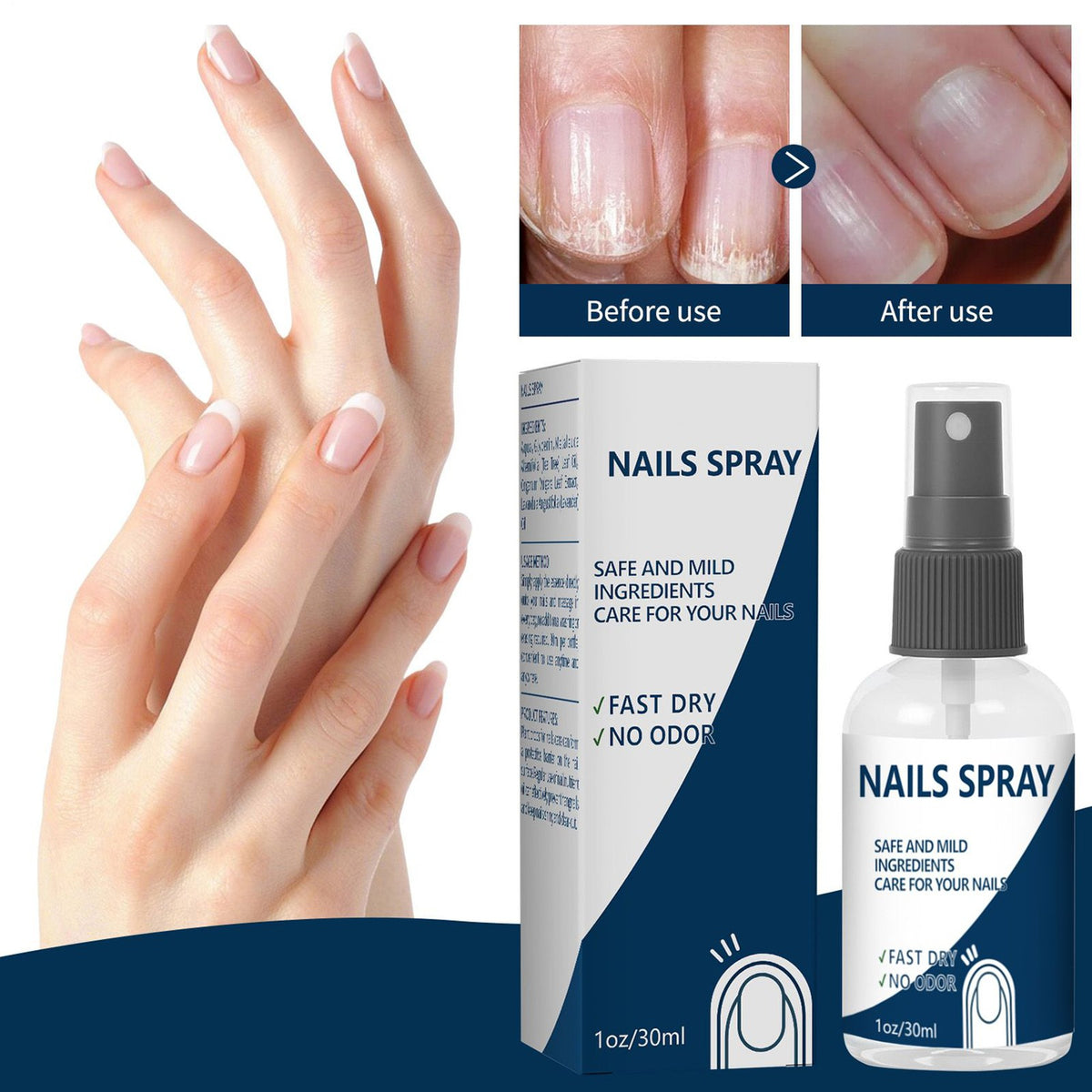 3Pack Blinzador Nails Spray Fingernails Nutrition Toenail Care Supplies