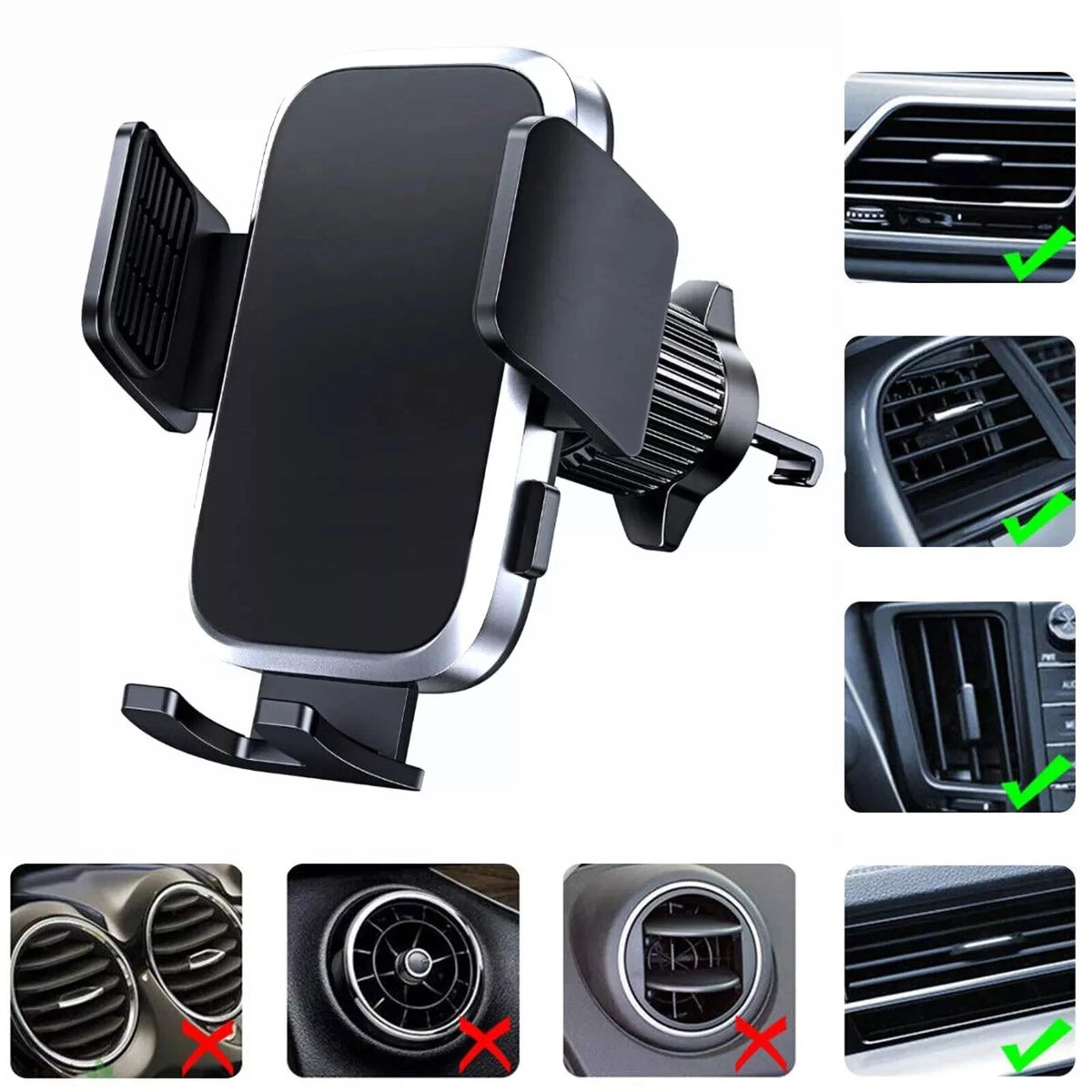 Air Vent Car Phone Holder Universal Car Mount for iPhone 14 15 Samsung Phone GPS