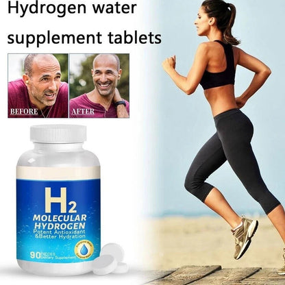 Hydrogen Water Tablets, 8 PPM Hydrogen Tablets for Drinking Water, H2 Molecular