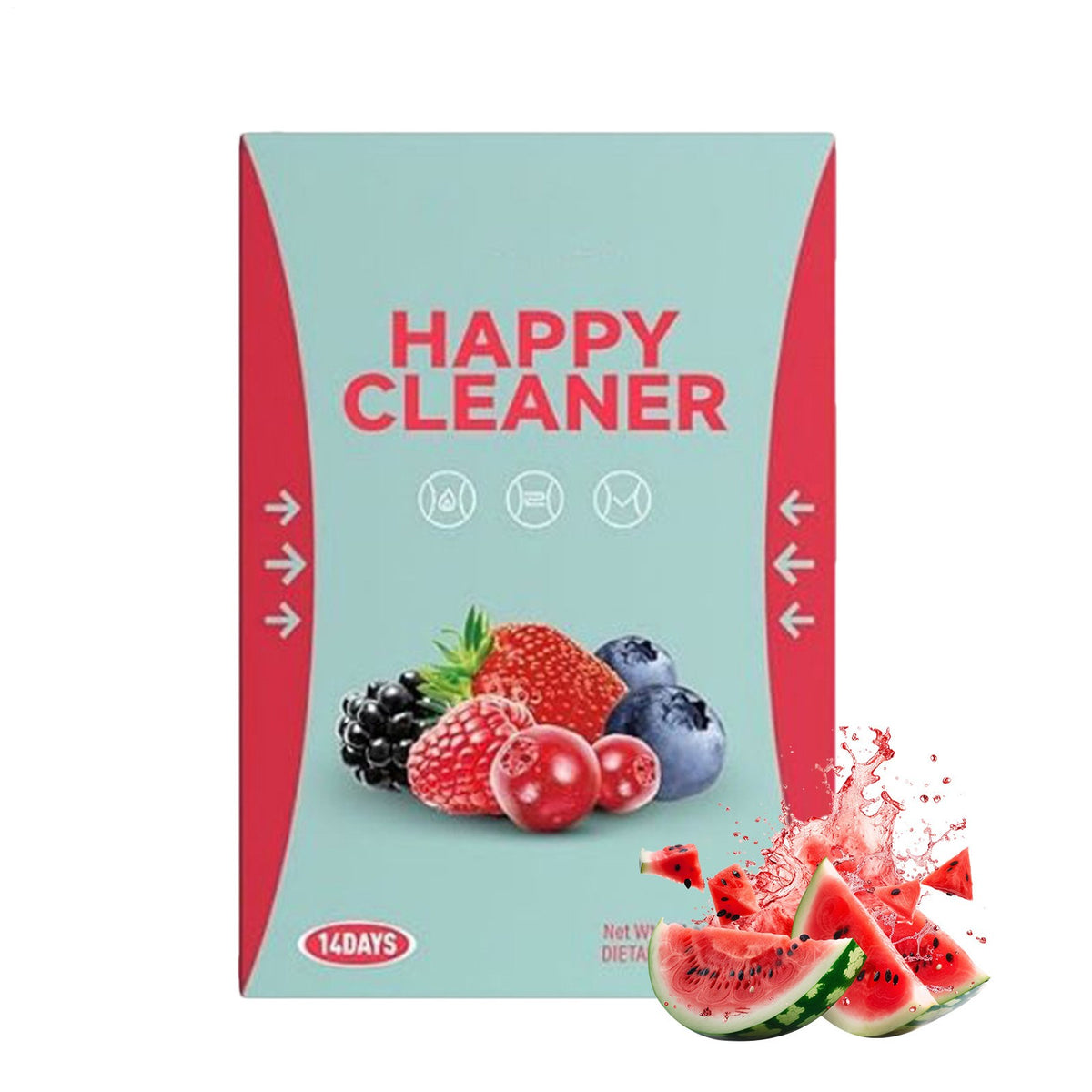 Watermelon Berry Superfoods Happy Cleaner Probiotic Powder, Natural Antioxidant
