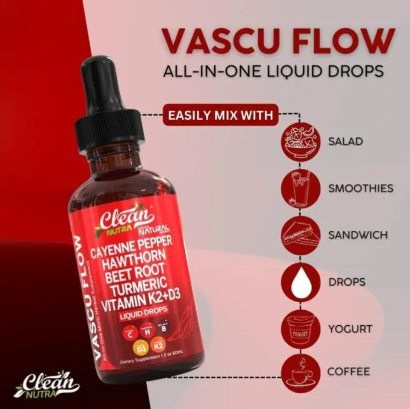 Cayenne Pepper Supplement Liquid Drops + Hawthorn Berry