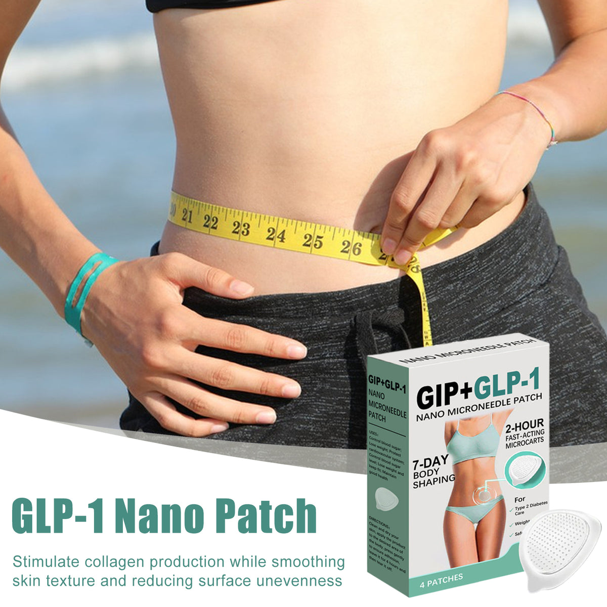 1~5X Nano Micro-needle Patch GLP - 1 Patch-Unisex Slimming Microneedle Patch