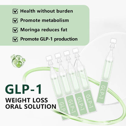1-5BOX Oral Solution, GLP - 1 Moringa Drops, Natural Supplement Drops