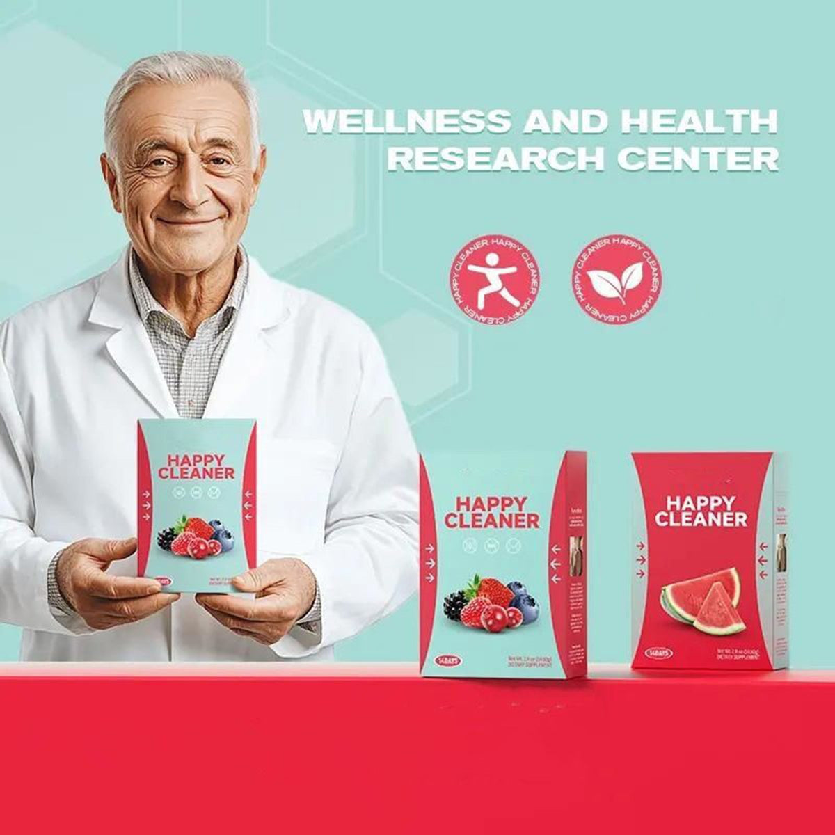 Watermelon Berry Superfoods Happy Cleaner Probiotic Powder, Natural Antioxidant