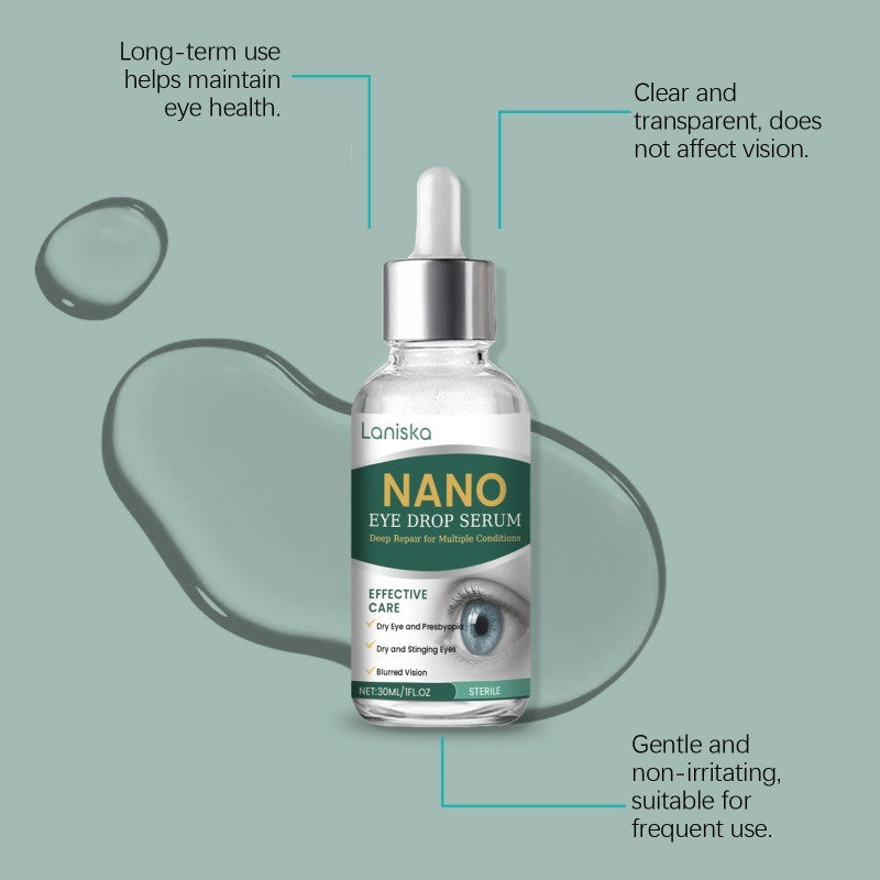 3X Nano Eye Drops Serum,Natural Nano Lubricant Eye Drops for Dry Eye Presbyopia.