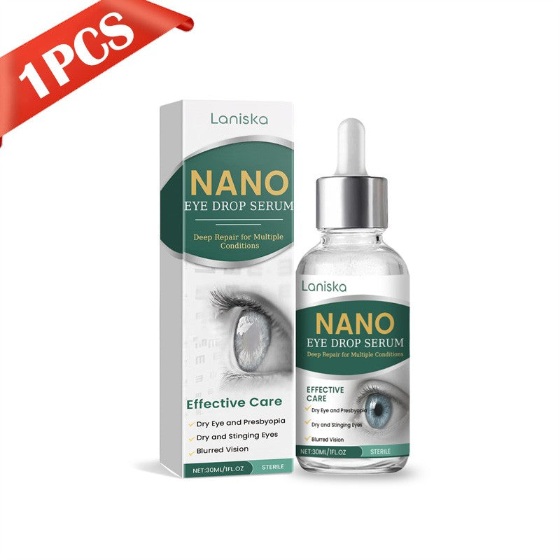 3X Nano Eye Drops Serum,Natural Nano Lubricant Eye Drops for Dry Eye Presbyopia.